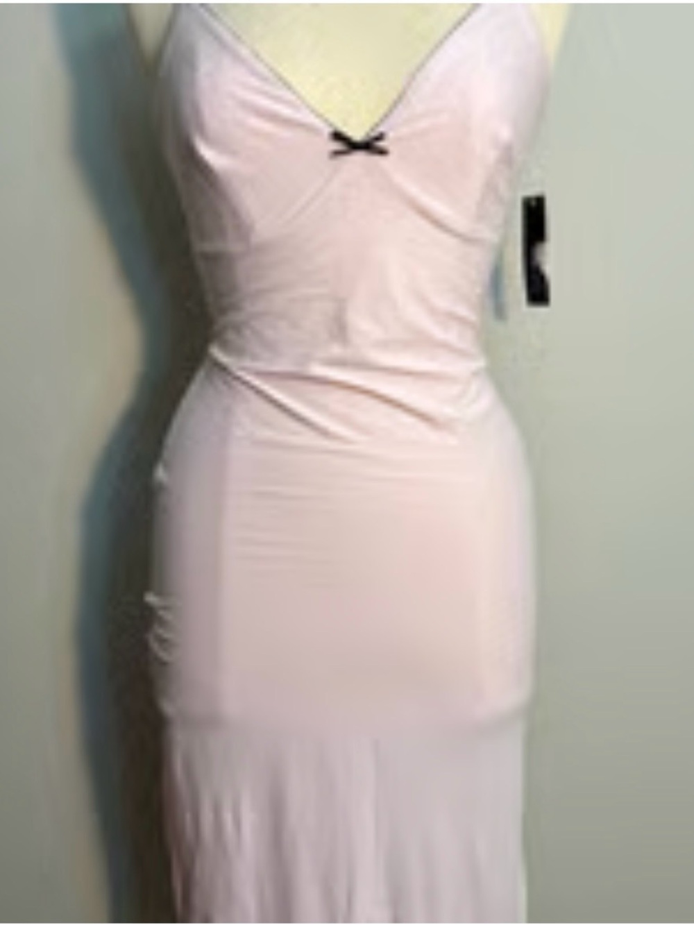 Wild Fable Elegant Light Pink Slip Dress with Delicate Bow